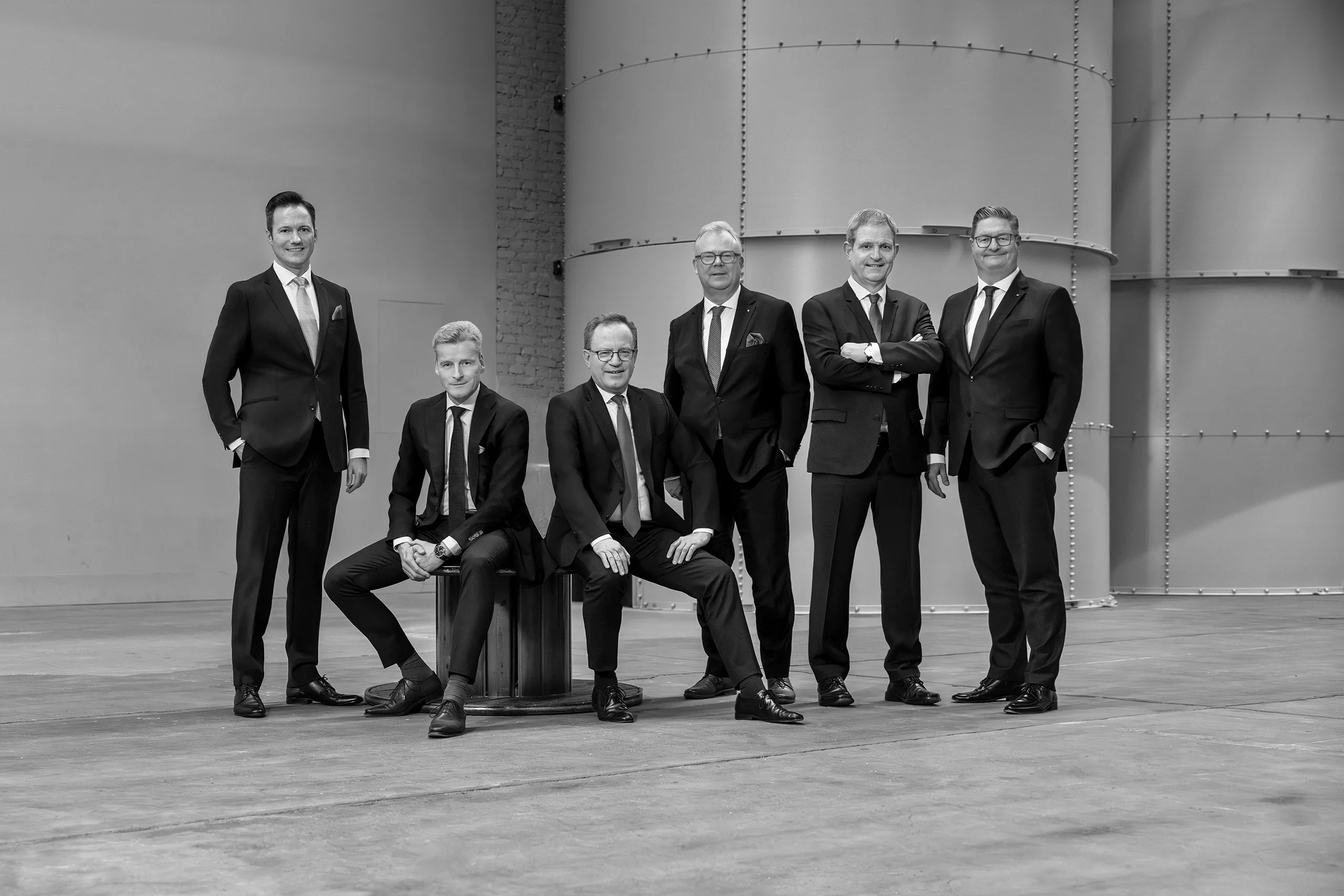 v.l.: Michael Martens, Gregor Mersmann, Ludger Suttmeyer, Markus Dünnebacke, Jürgen Eilert, Matthias Frentzen