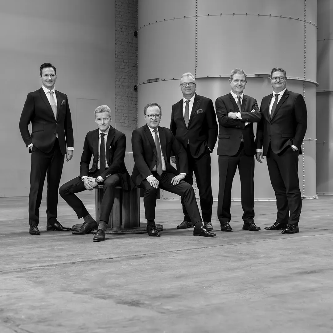 v.l.: Michael Martens, Gregor Mersmann, Ludger Suttmeyer, Markus Dünnebacke, Jürgen Eilert, Matthias Frentzen