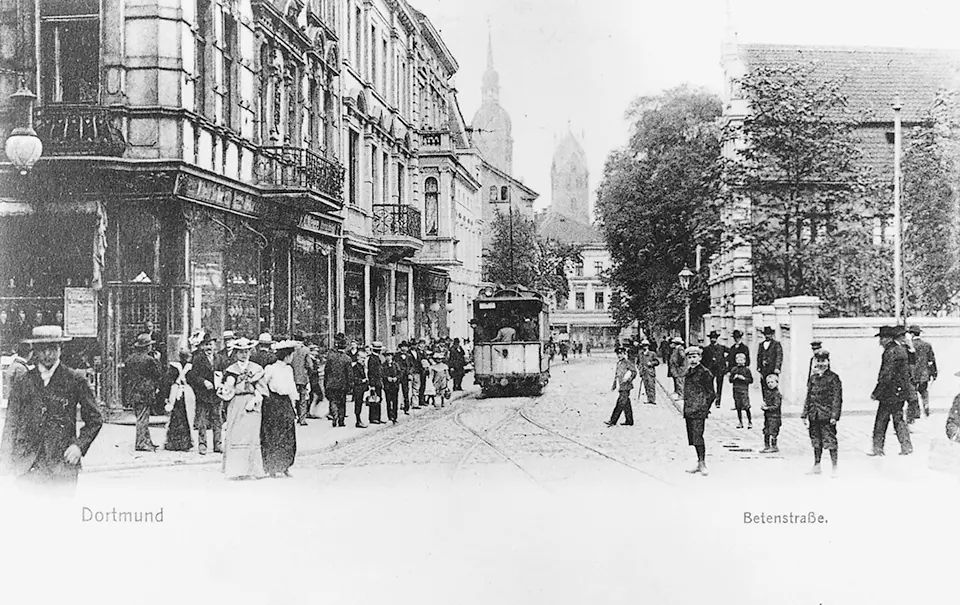 Betenstraße Dortmund Mitte des 19. Jahrhunderts